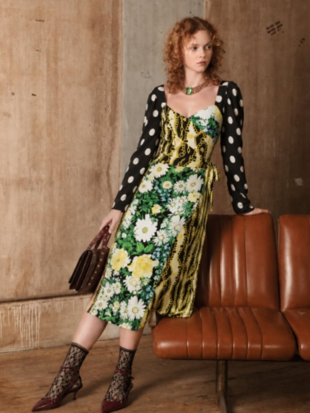 RARE NWOT RIXO Celia Silk Midi Dress Size XS$452